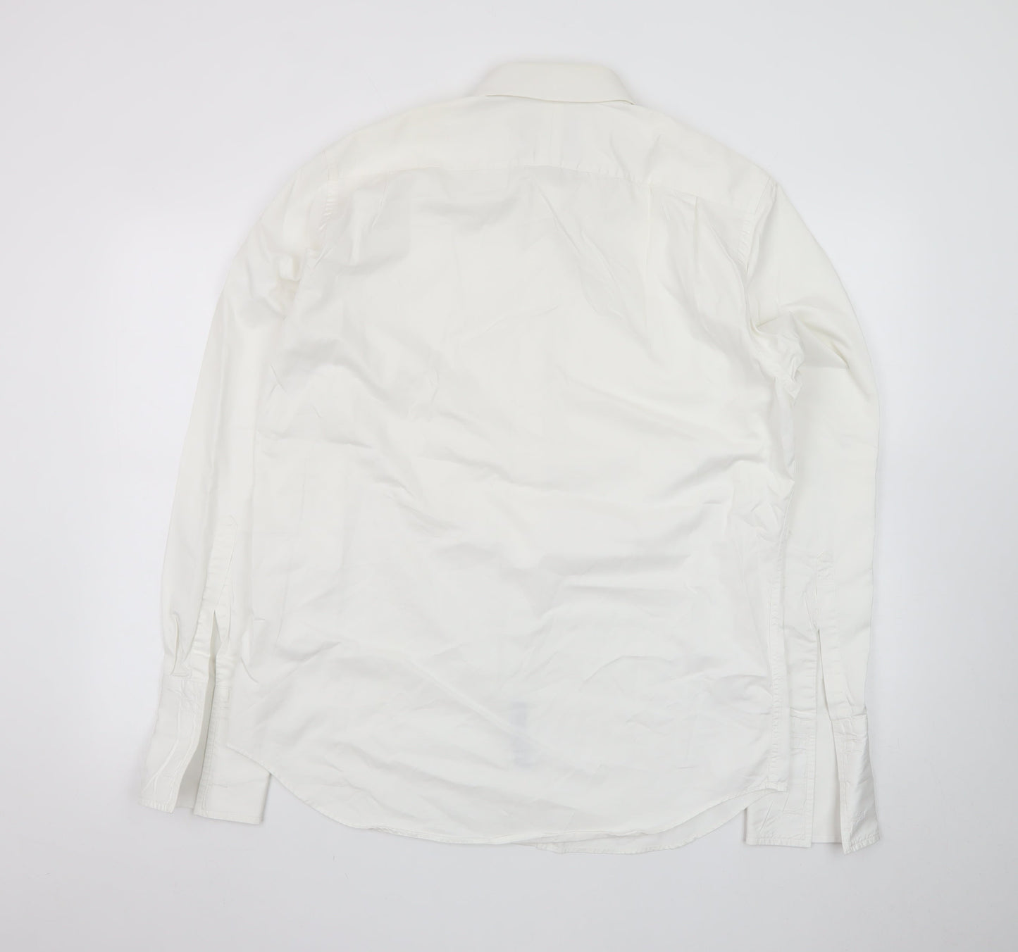 Charles Tyrwhitt Men's White Slim Fit Long Sleeve Cotton Shirt 16.5in