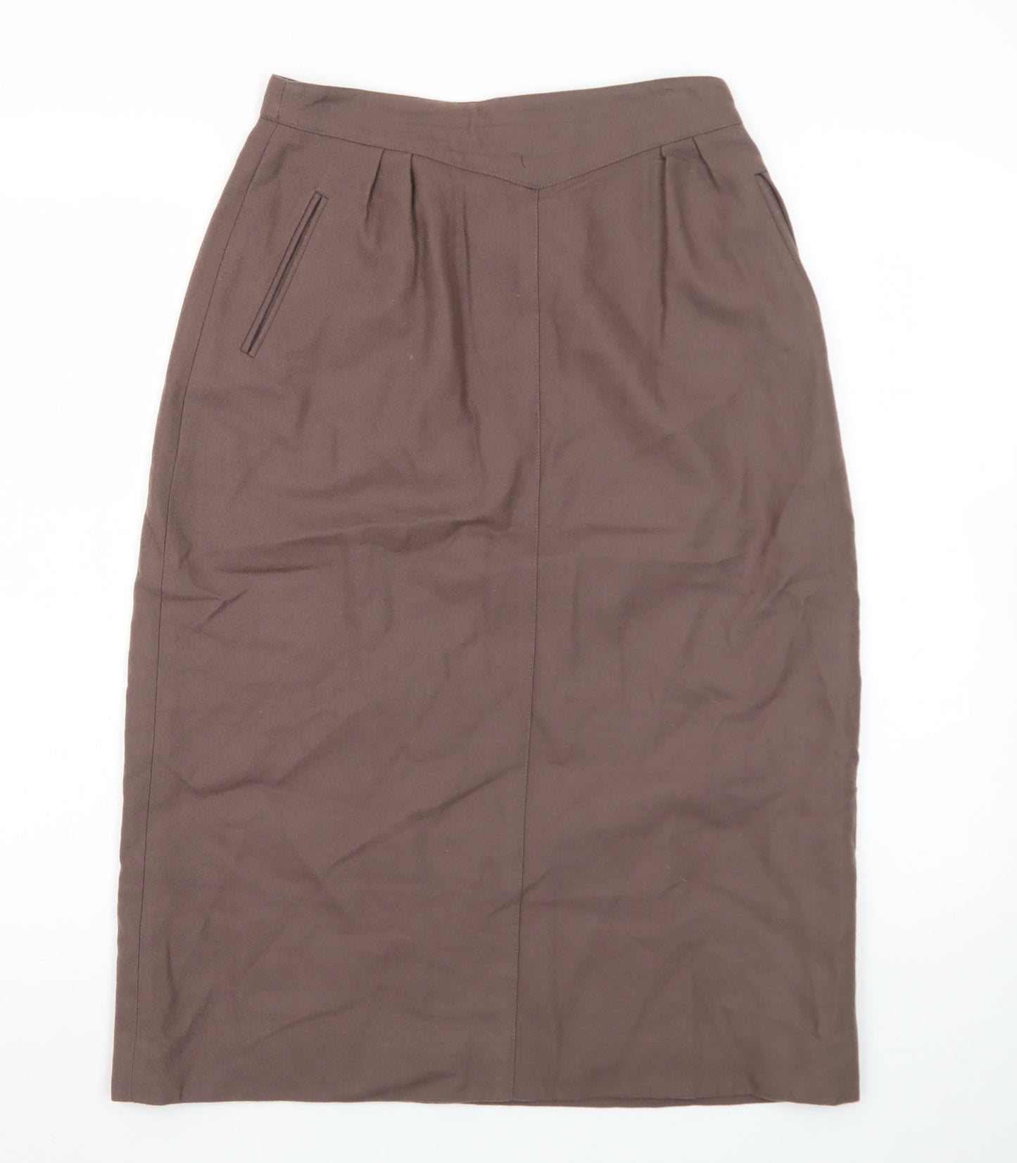 Jones New York Women’s Brown Wool Midi Pencil Skirt Size 8
