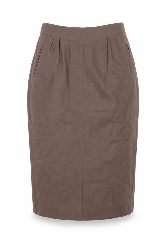 Jones New York Women’s Brown Wool Midi Pencil Skirt Size 8
