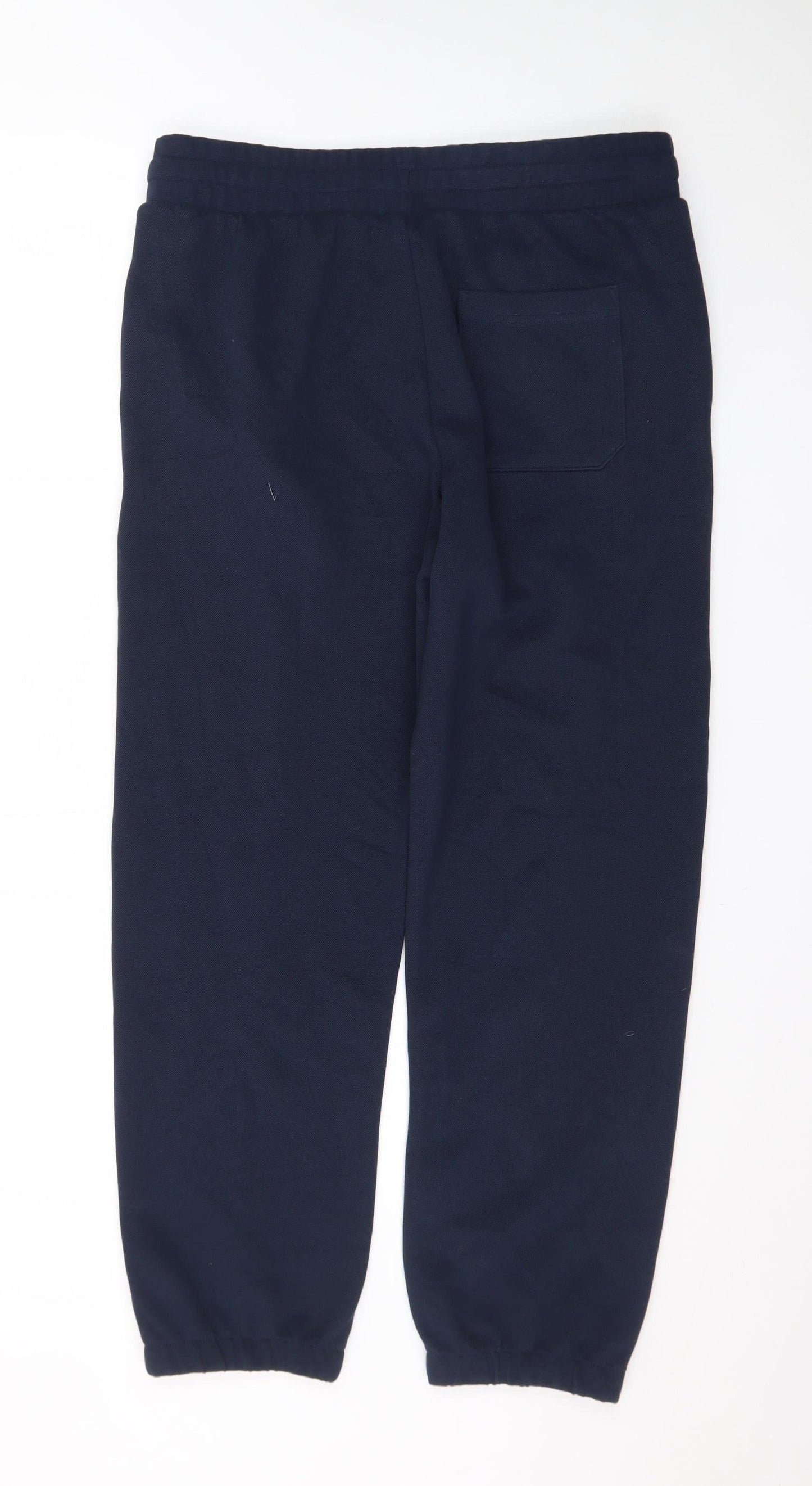 Marks and Spencer Men’s Blue Cotton Joggers M Relaxed Fit