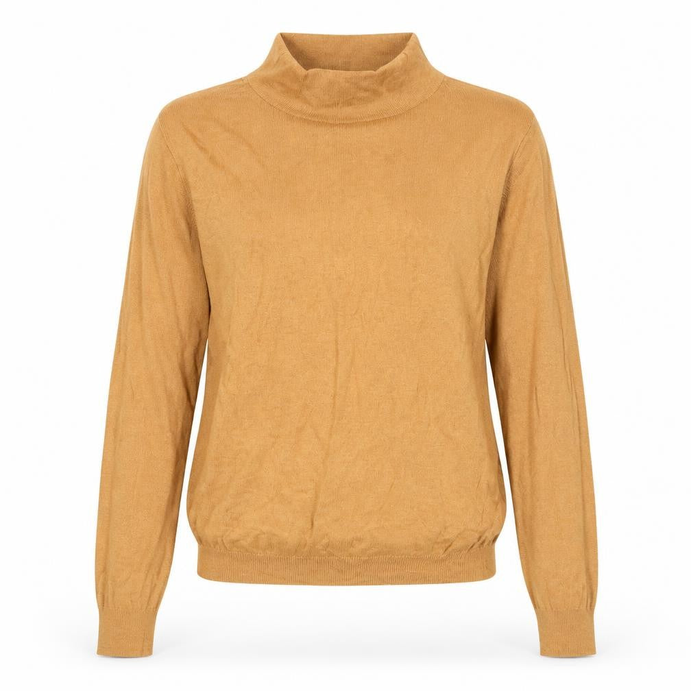 Mango Women’s Beige Roll Neck Wool Blend Pullover Jumper Size S