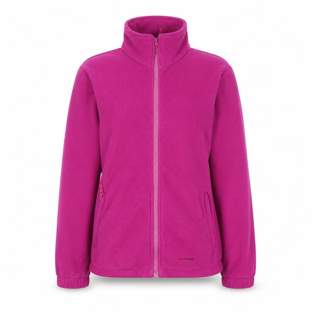 Mountain Life Womens Pink Fleece Full Zip Hoodie Jacket Size 14