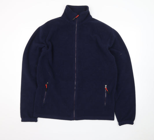Urban Heritage Men's Blue Fleece Full Zip Jacket Size L
