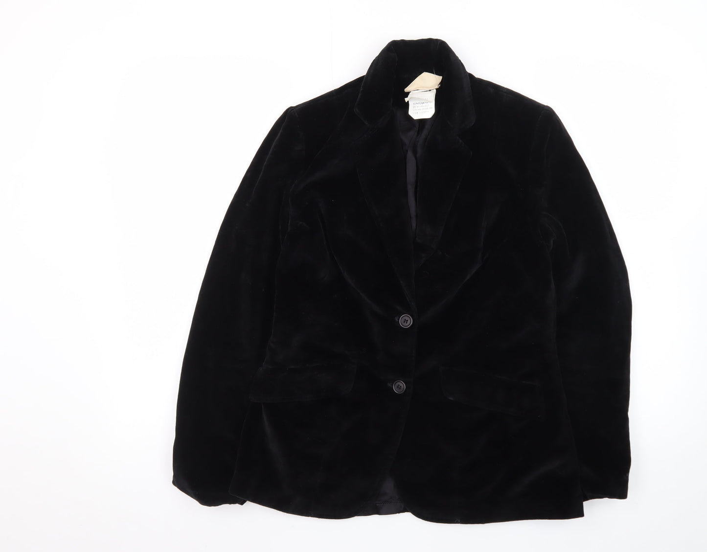 Sears Women’s Black Velvet Blazer Size 10 Classic Mid-Length