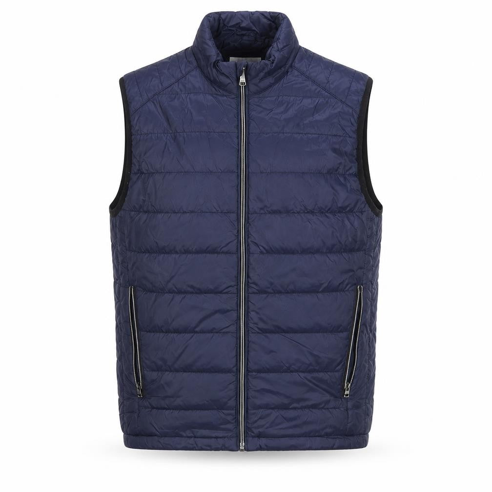 Zara Men's Blue Puffer Quilted Waistcoat Size M Regular Fit