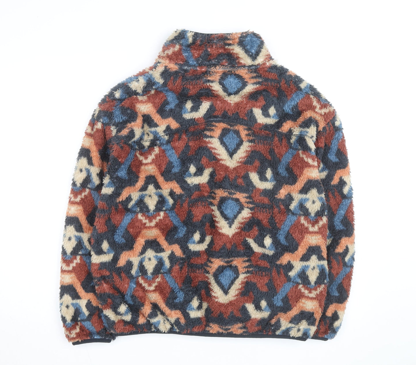 Next Men's Multicoloured Fleece 1/4 Zip Pullover Jumper M
