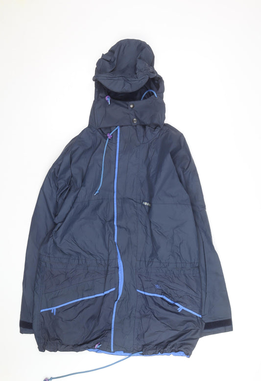 Walkabout Men’s Blue Waterproof Hooded Parka Jacket Size M