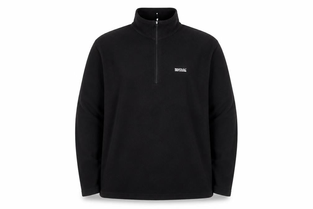 Regatta Men's Black 3XL Fleece 1/4 Zip Outdoor Sweatshirt