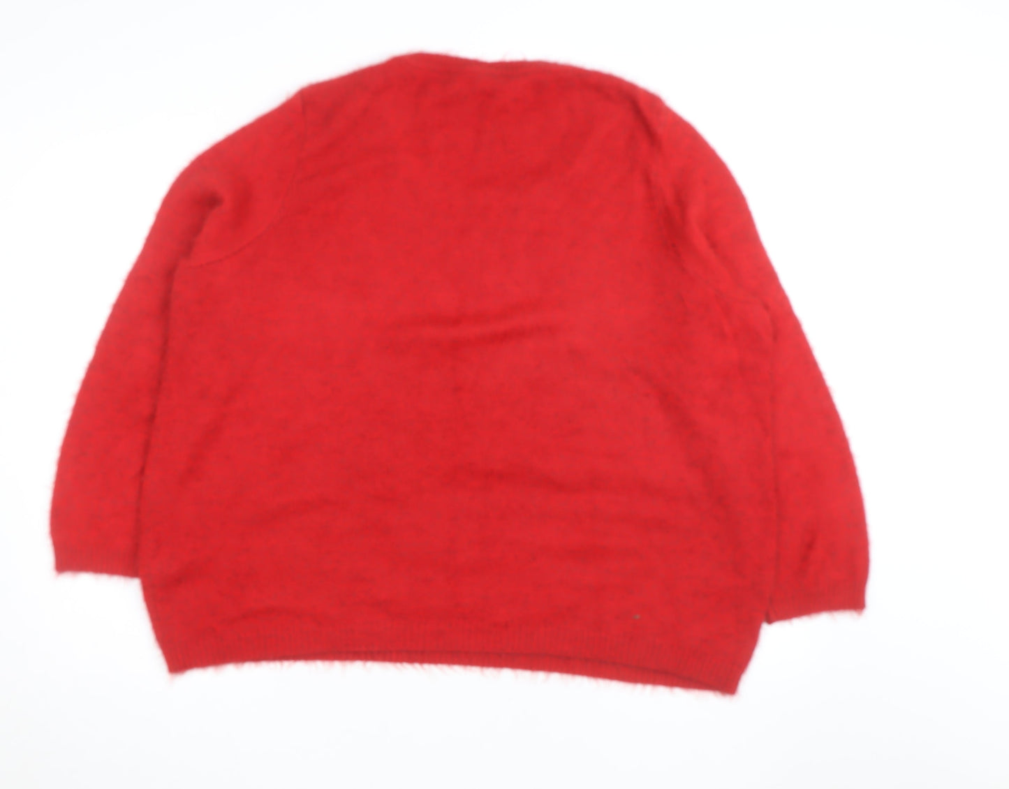 Disney x George Women’s Red Minnie Mouse Christmas Jumper Size 24
