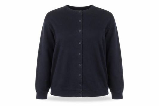 The White Company Women Black Size M Button Back Cardigan Jumper