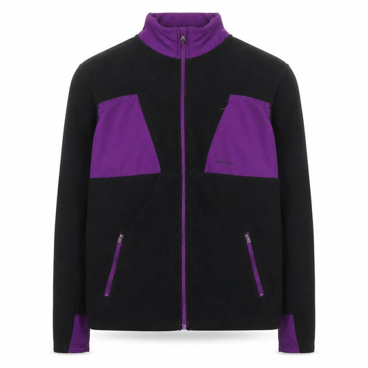 Altryx Men's Black & Purple Fleece Windbreaker Jacket Size M
