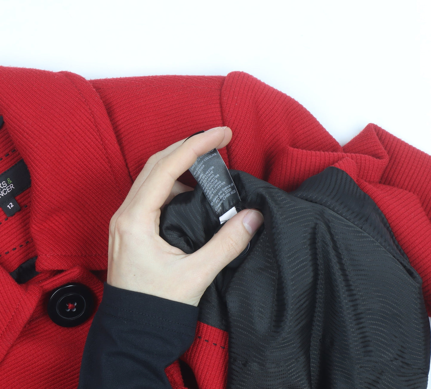 Marks and Spencer Women Red Size 12 Short Blazer Jacket