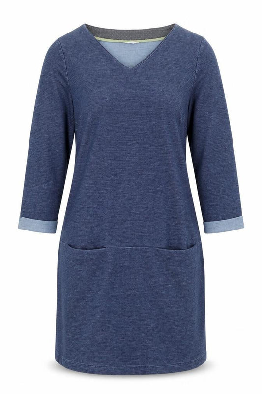 White Stuff Women's Blue Knee Length Shift Dress Size 12