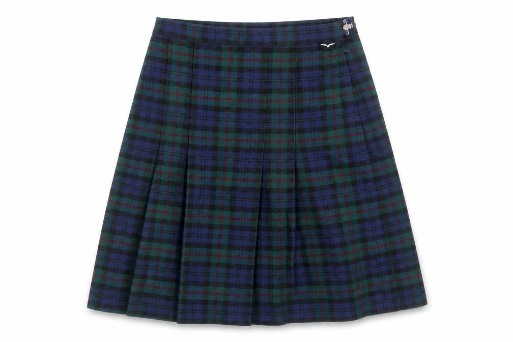 Hunter Women's Multicoloured Pleated Check Skirt Size 8