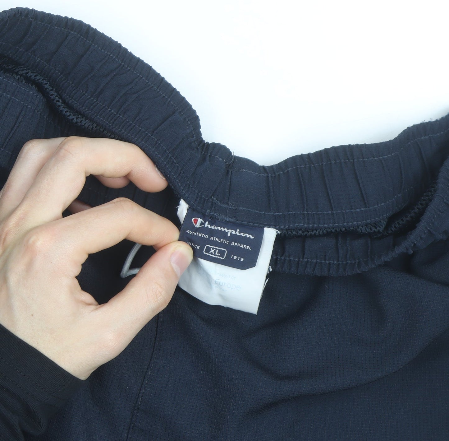 Champion Men's Blue XL Athletic Sweat Shorts with Logo