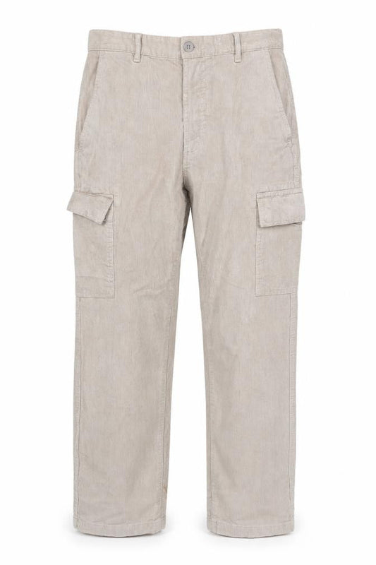 Marks & Spencer Men's Beige Cargo Corduroy Trousers 30W 33L