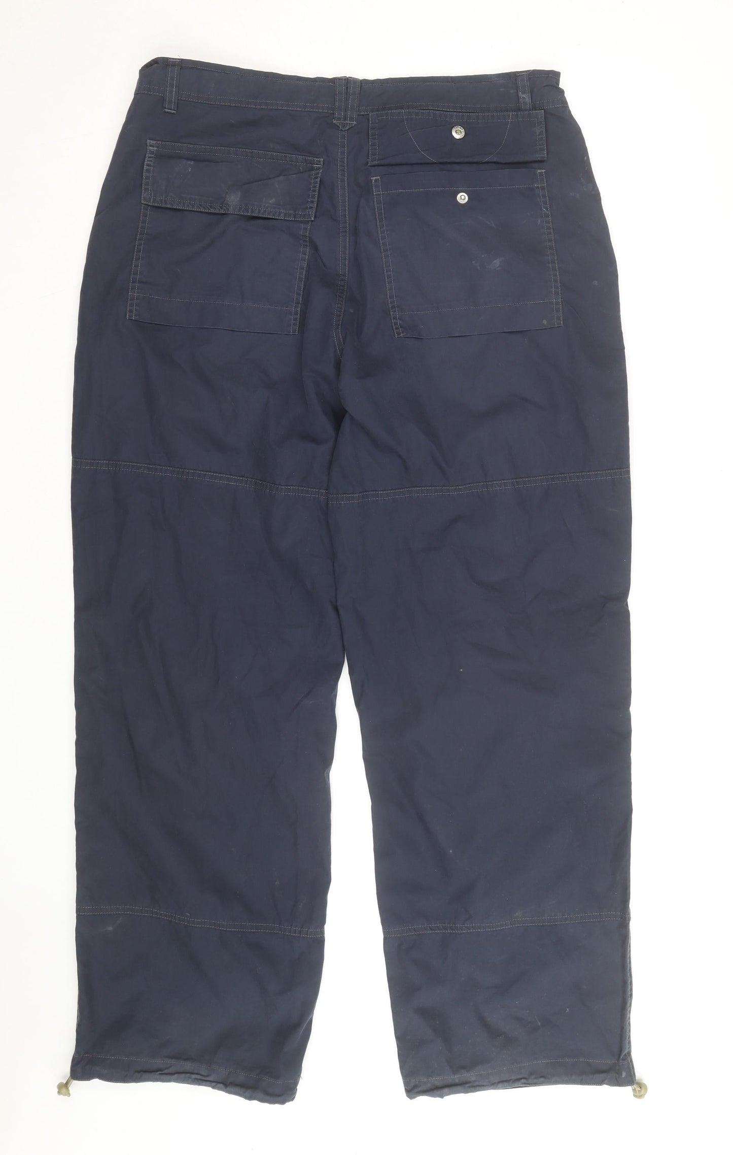 Firetrap Men’s Blue Cargo Trousers L 32x31 Cotton Drawstring
