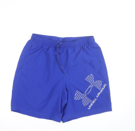 Under Armour Mens Blue Quick Dry Sports Shorts Size L