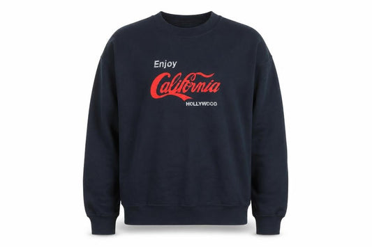 Gildan Men's Black XL Pullover Sweatshirt Enjoy California Graphic