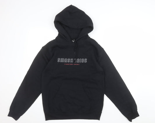 Gildan Men's Black Pullover Hoodie Size S Graphic Print Fleece