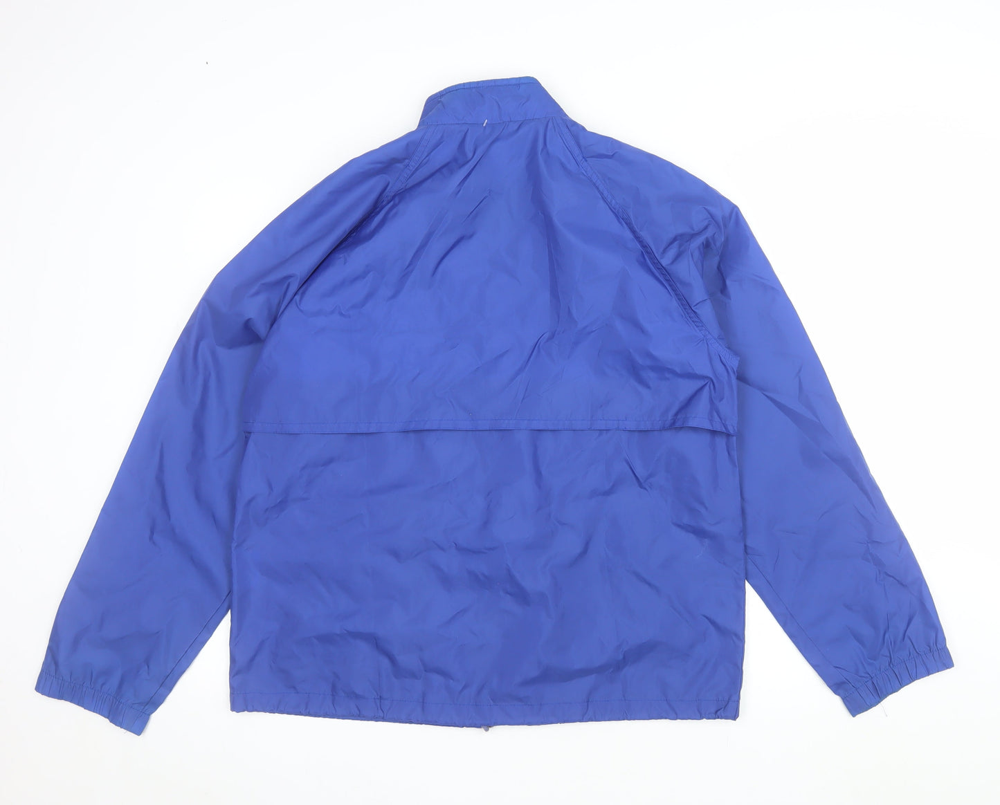 North Country Men’s Blue Nylon Windbreaker Jacket Size S