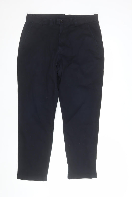 Uniqlo Men’s Black Slim Fit Chino Trousers 30in Waist