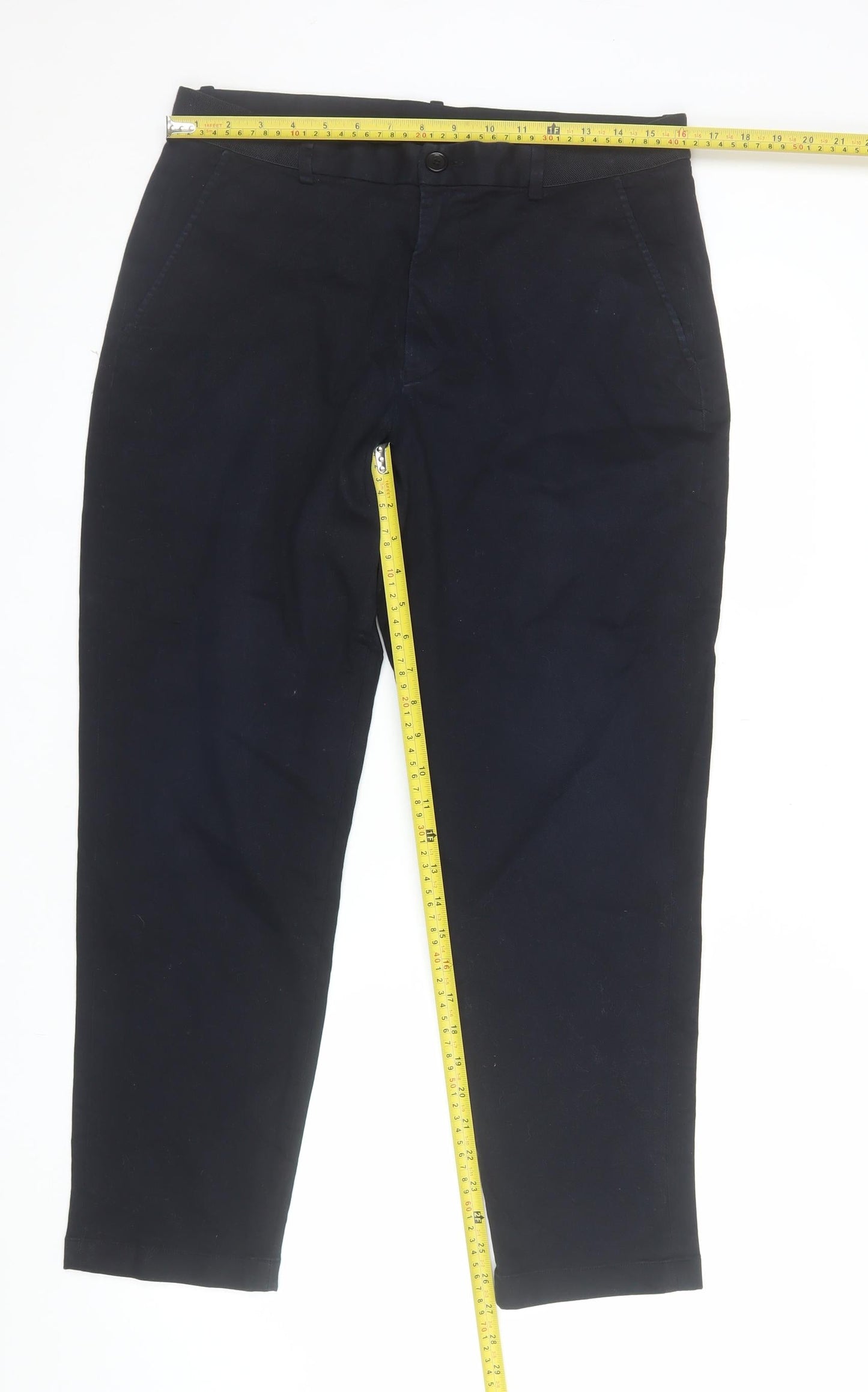 Uniqlo Men’s Black Slim Fit Chino Trousers 30in Waist