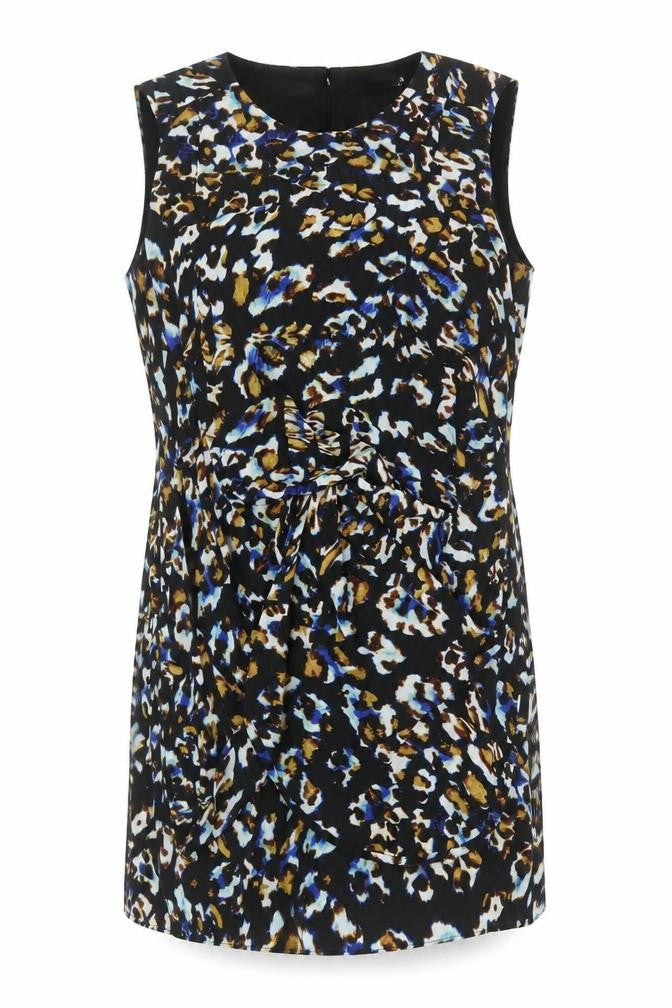 Definitions Women's Multicoloured Animal Print Sheath Dress Size 22