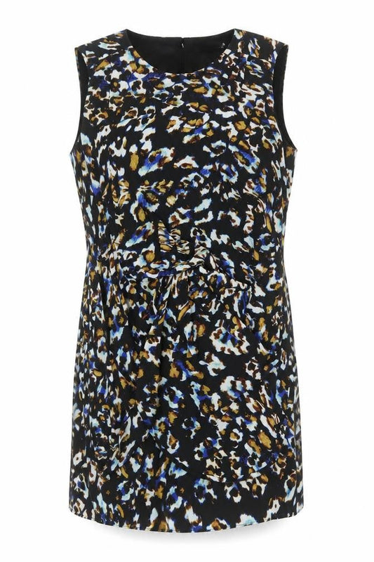 Definitions Women's Multicoloured Animal Print Sheath Dress Size 22
