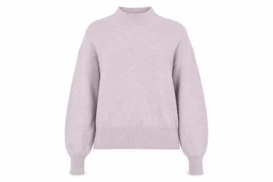 FatFace Women's Purple Mock Neck Alpaca Wool Blend Jumper Size 8