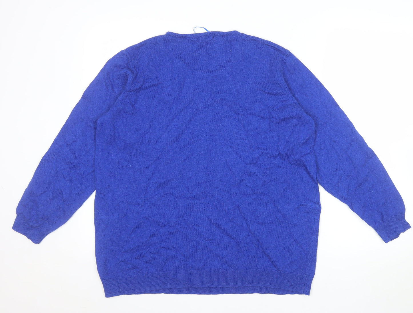 Damart Women Blue Sequin Pullover Jumper Size 22/24