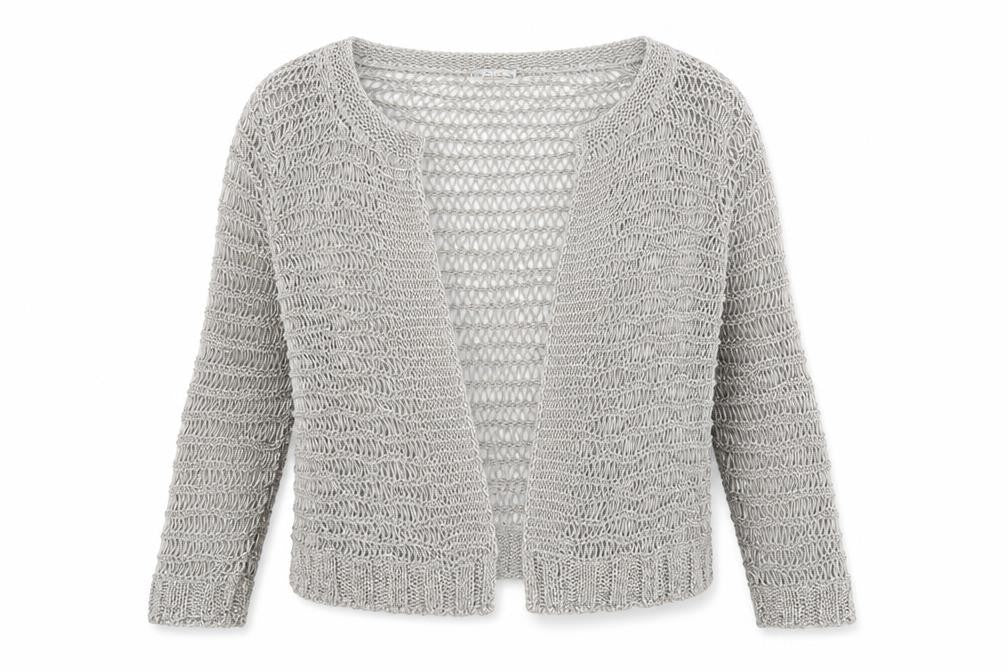 Marks & Spencer Women’s Silver Open Knit Cardigan Size 12