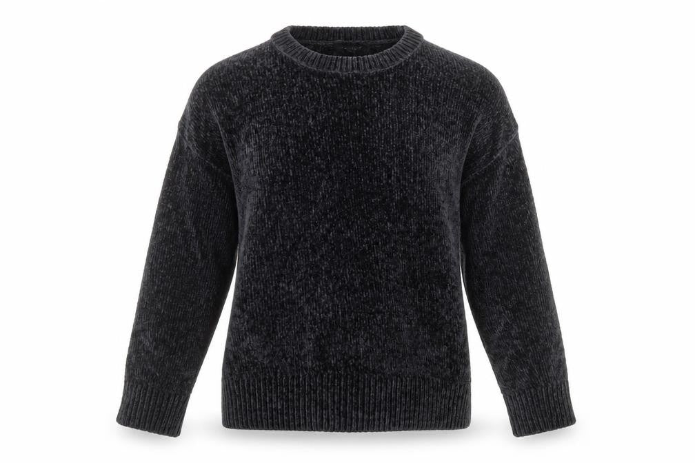 New Look Womens Grey Crew Neck Long Sleeve Pullover Jumper M
