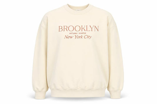 Next Men’s Beige Brooklyn Crew Neck Sweatshirt M Autumn Winter