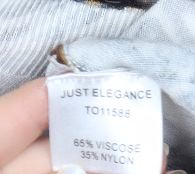 Just Elegance Women’s Multicoloured Animal Print L Jumper