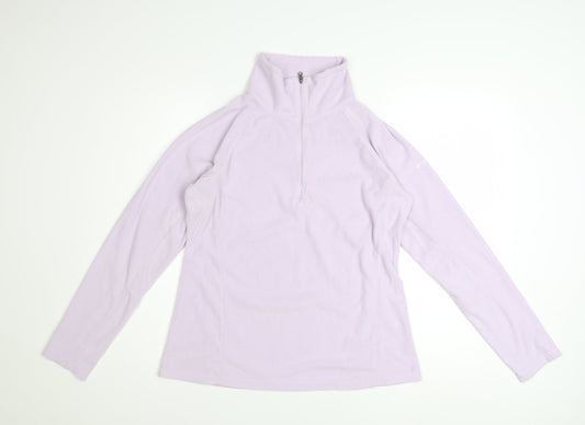 Columbia Women Lilac 1/2 Zip Fleece Sweatshirt M