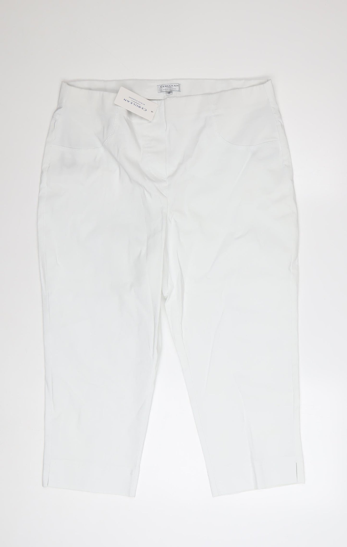 Cerulean White Women's Size 16 Capri Leggings Stretch Comfort