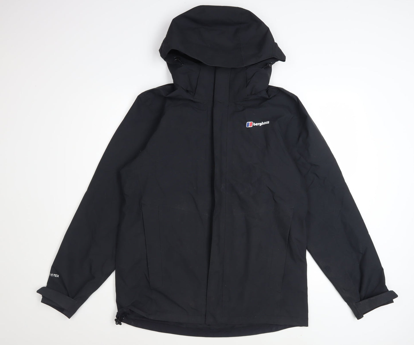 Berghaus Men's Black Waterproof Hooded Rain Jacket M Outdoor