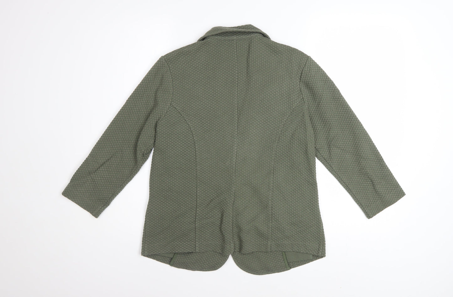 Laura Ashley Women's Green Cotton Blend Blazer Jacket UK 10
