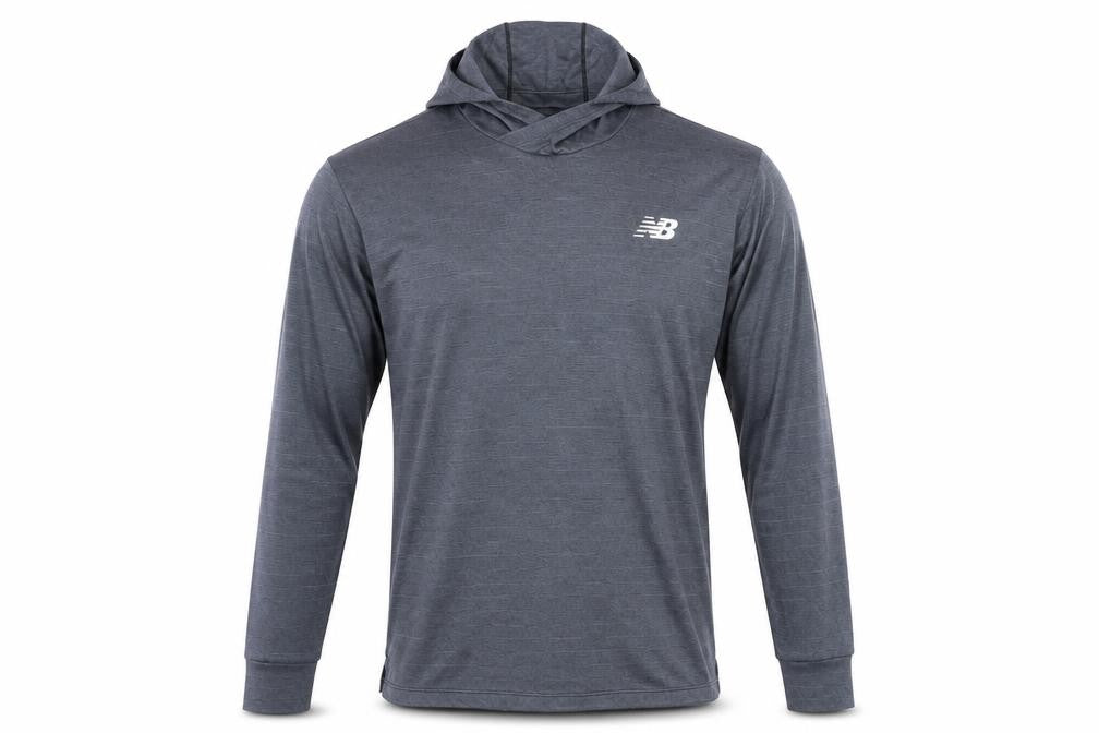 New Balance Men's Grey Pullover Athletic Hoodie S