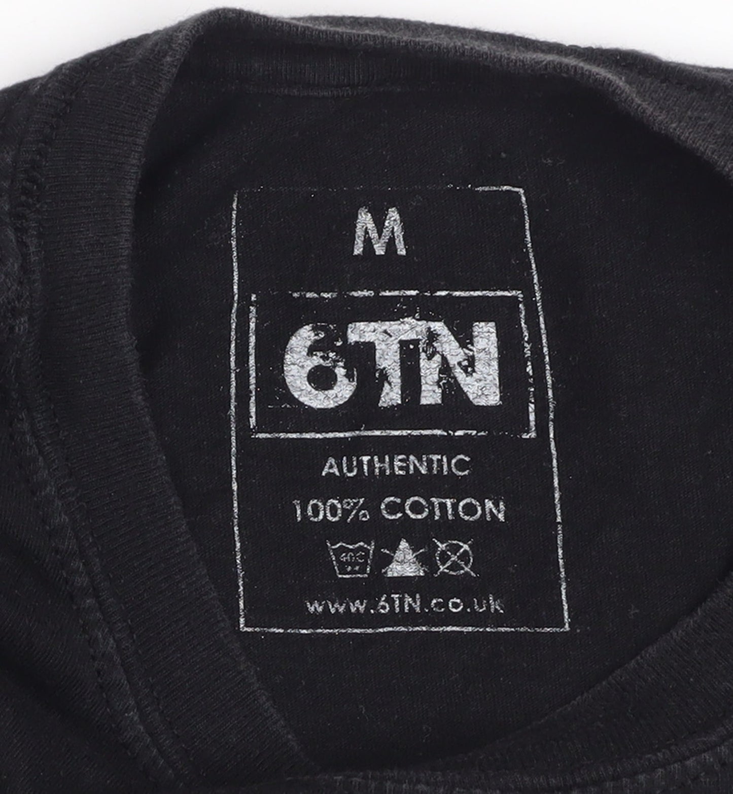 6TN Men's Black Funny Bicycle Graphic Cotton T-Shirt Size M