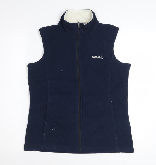 Regatta Womens Blue Fleece Waistcoat Size 10 Bodywarmer Gilet