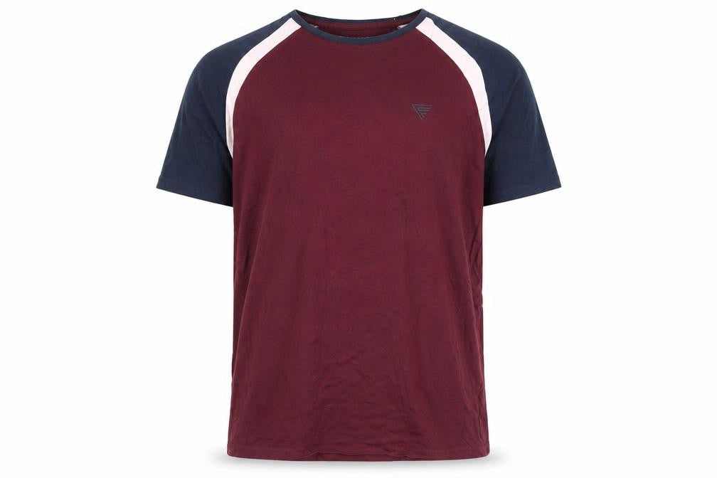 Fluid Men's Multicoloured Crew Neck Cotton T-Shirt Size L