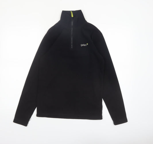 Gelert Boys Black Fleece 1/2 Zip Sweatshirt Size 13 Years 158cm