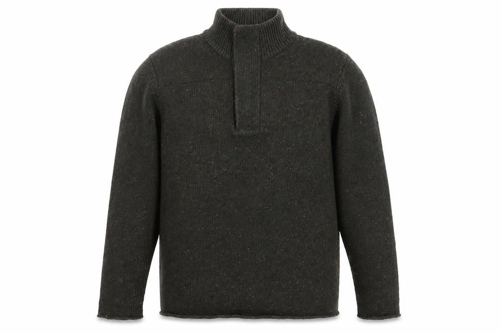 RJR.John Rocha Men’s Green 1/4 Zip Wool Blend Jumper L