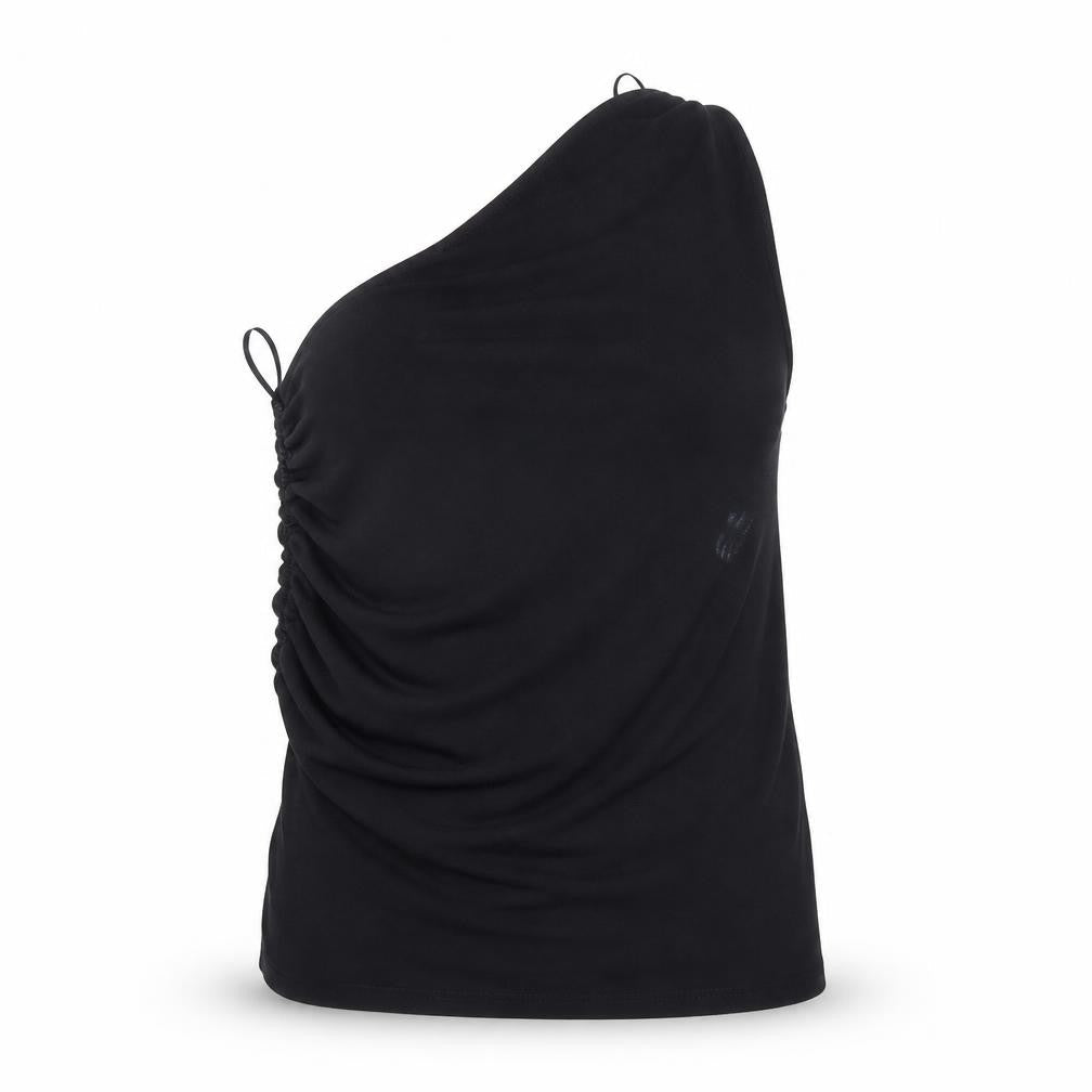 Zara Women Black Sleeveless Tank Top L Basic Stretch