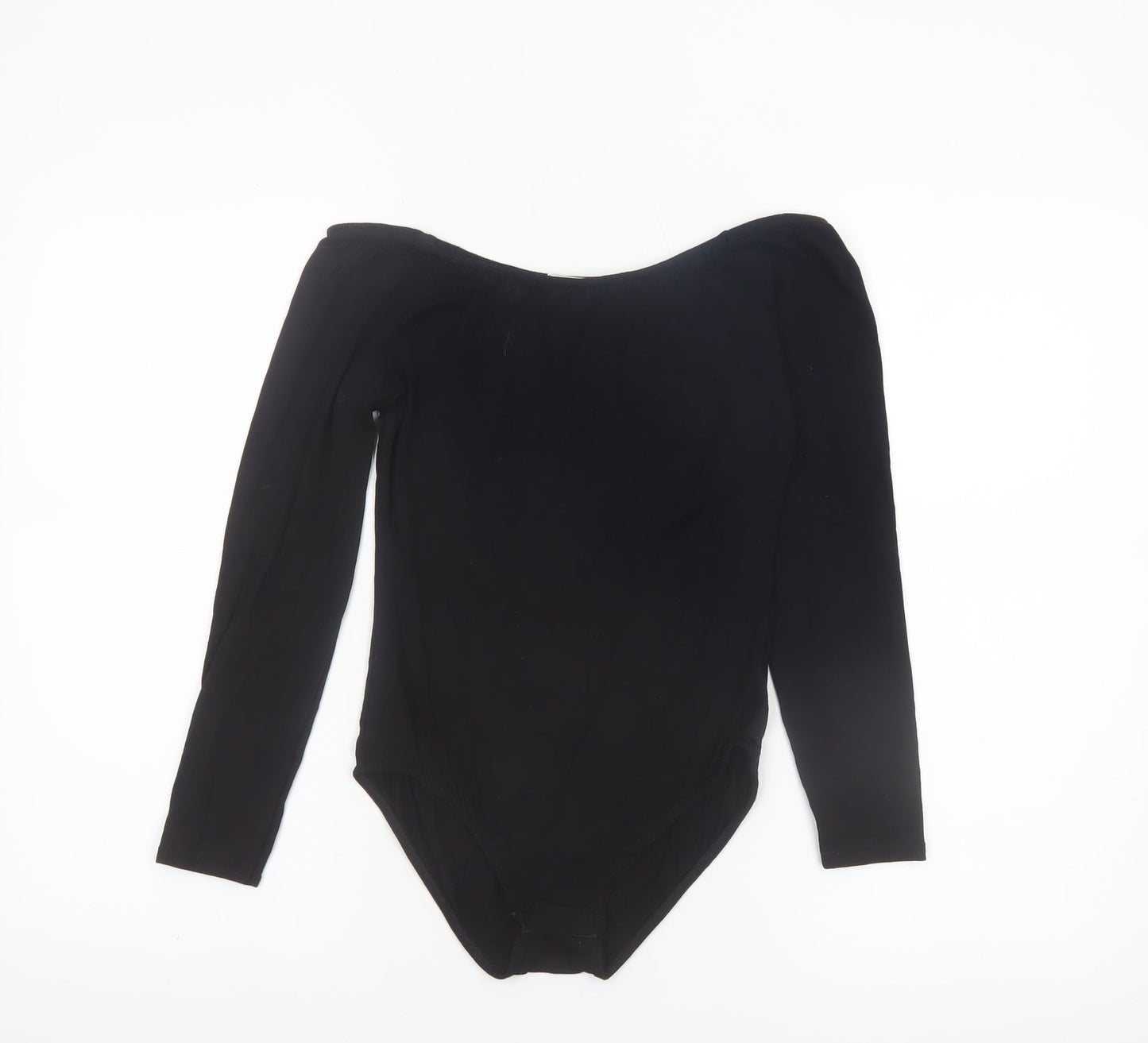 Missguided Women’s Black Off Shoulder Long Sleeve Bodysuit UK 10