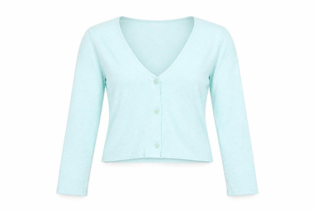 Jeff&Co Women’s Green V-Neck Button Cardigan Size 14