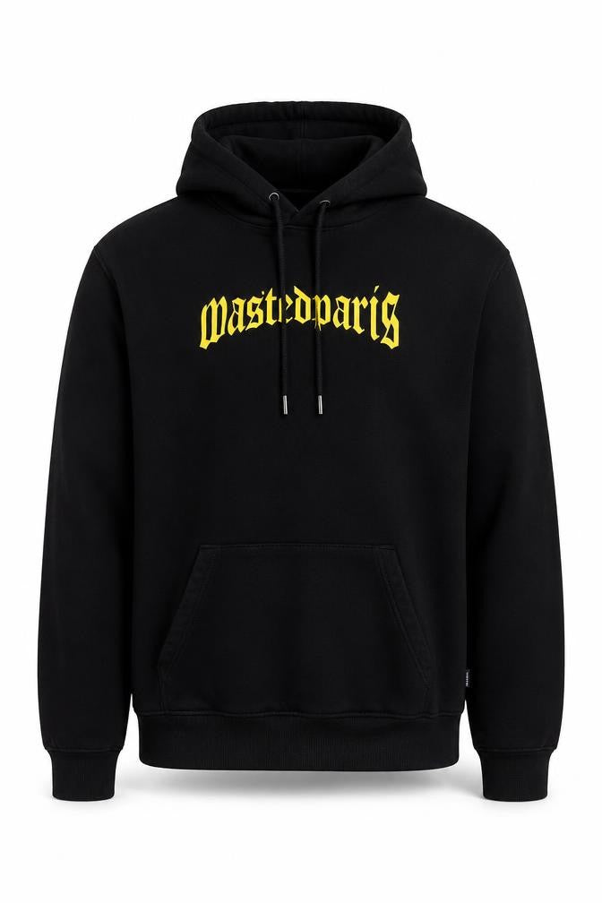 Wasted Paris Men's Black Pullover Hoodie S Streetwear Graphic Cotton