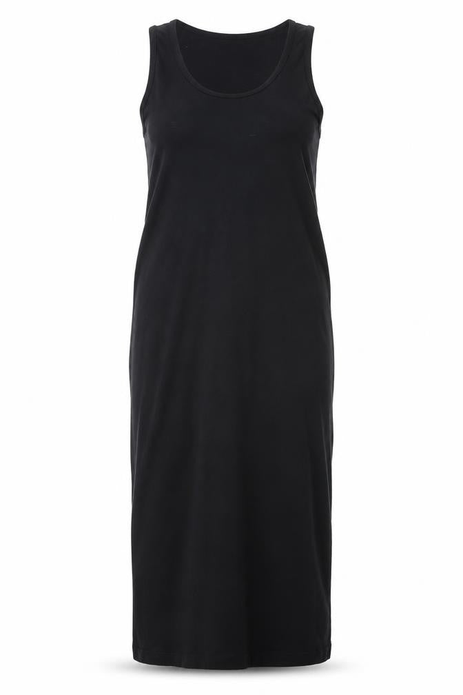 Mamalicious Women’s Black Long Tank Maternity Dress Size S